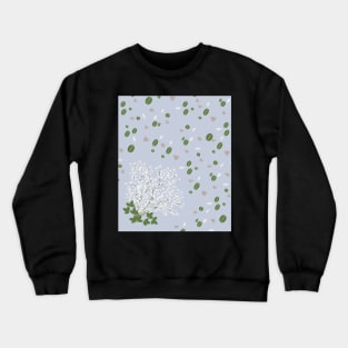 Blue baby's breath flowers Crewneck Sweatshirt